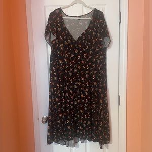 Torrid Cherry Print Princess Cut Midi Dress 4X